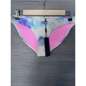 Triangl Neoprene Bikini Swim Bottom Tie Dye‎ XL NWT